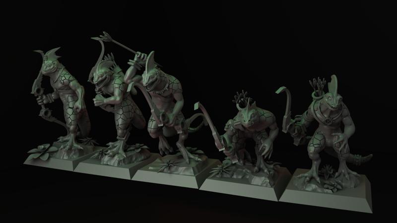 Lizardmen Skinks with Bow