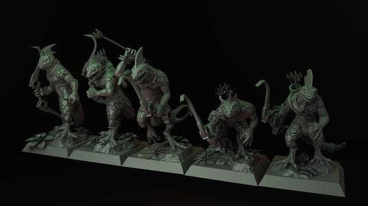 Lizardmen Skinks with Bow