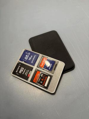 MagSafe wallet sd card organizer   