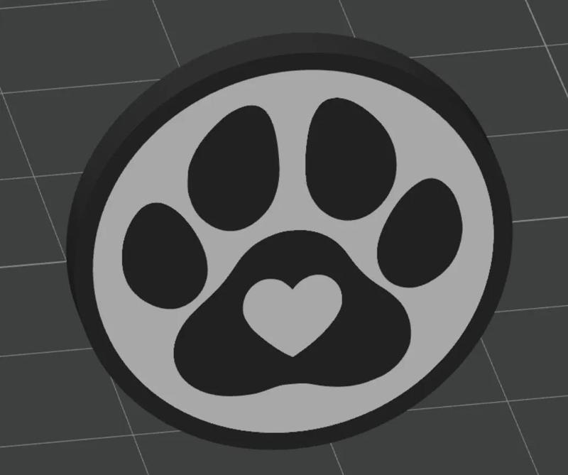 Einkaufschip Hundepfote   