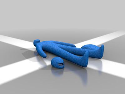 Parachute man (laying down)