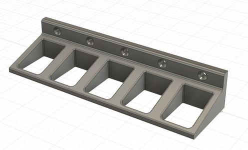 Double Stack Pistol Magazine Holder Rack