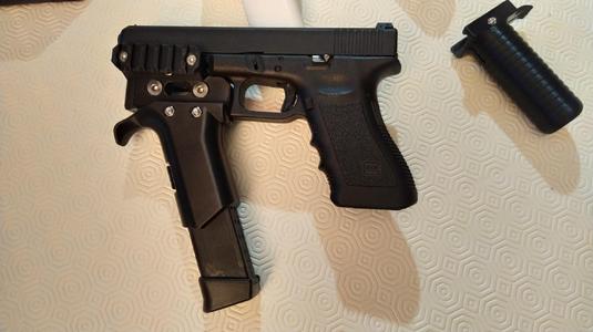 Nato Rail - Picatinny Angled Mag Holder Foregrip For Glock gen.3 ONLY 3D PRINTING FILE