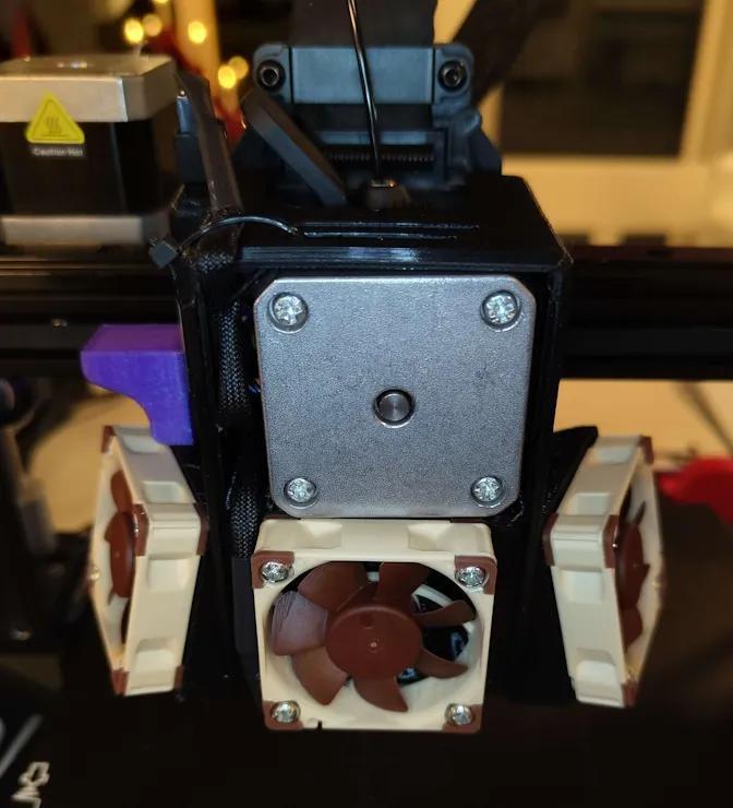 Creality Ender 3 V3 KE 3x4010 40mm fan shroud   