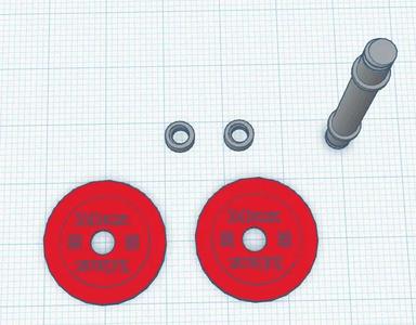 mini dumbell with custom name   