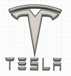 Inset Tesla Logo for Mobile Charger