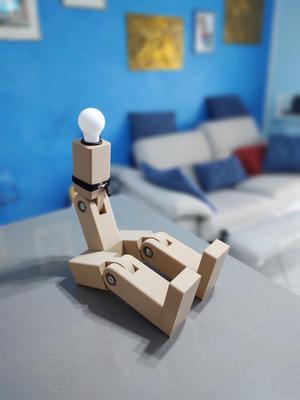 Man desk book holder and lamp
