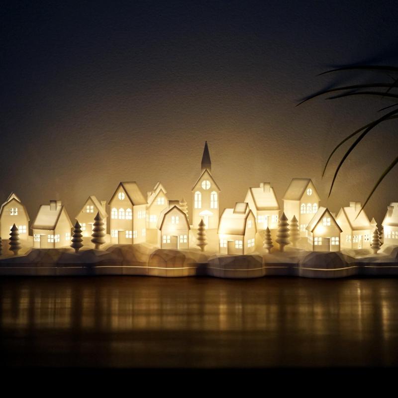 Christmas Village Lamp