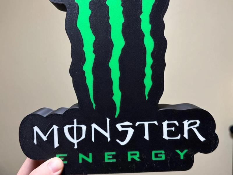 Monster Energy Drink Lightbox - Larger Back