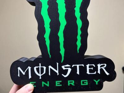 Monster Energy Drink Lightbox - Larger Back
