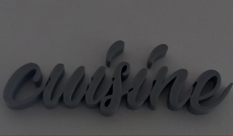 kitchen wall writing