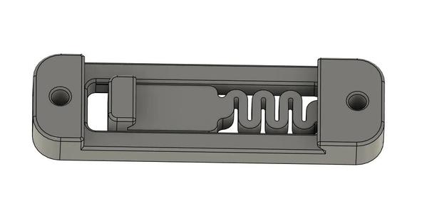 M3 DIN Rail Bracket - Through-hole version   