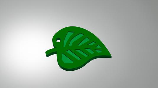 Leaf Keychain
