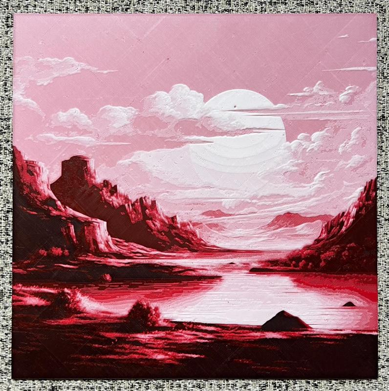 Hueforge Bambu Red Pack (Filament Painting)