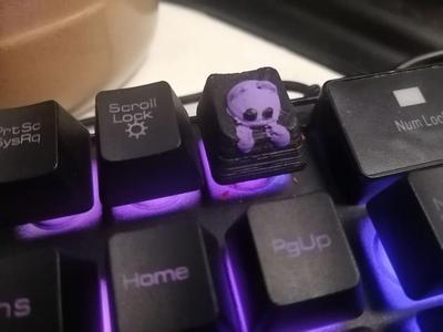 pusheen membrane keycap