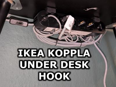 IKEA Koppla Under-Table Hooks with Cable Managment
