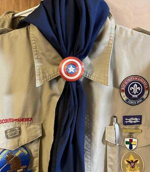 Captain America Shield Neckerchief Slide (New design)
