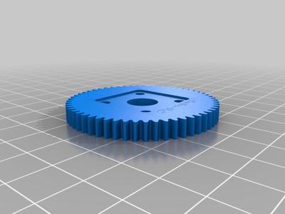 SPUR Gear and Pinion with 19 tooth pulley for belt driven 1/10 r/c drift car's 