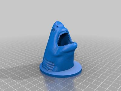 Oval base shark head