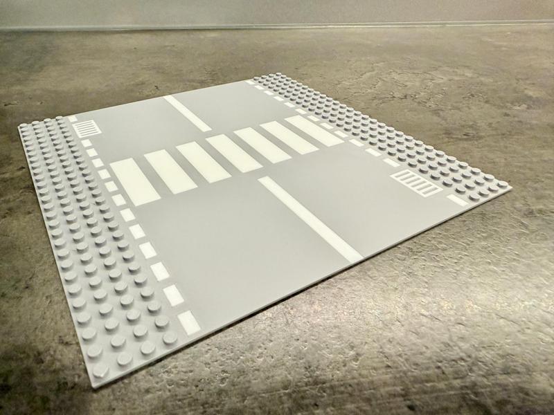 Brick City - straight road + pedestrian crossing