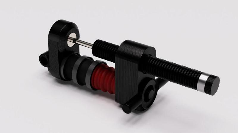 Fanatec CSL Elite pedals Hydraulic damper mod with printable elastomer