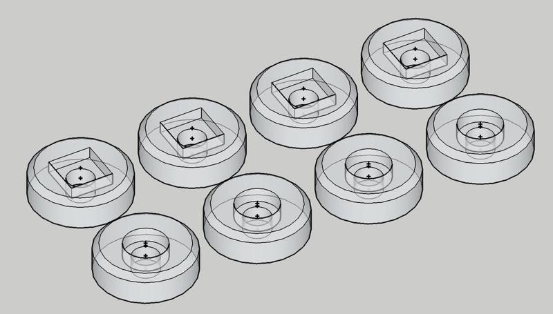 Washer for M4 screw and square nut