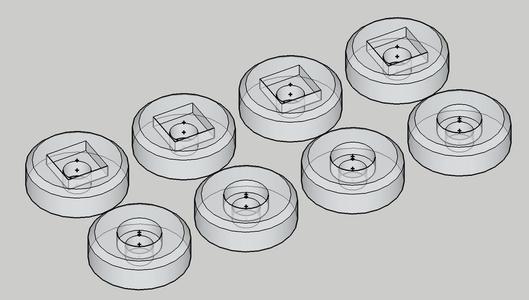 Washer for M4 screw and square nut