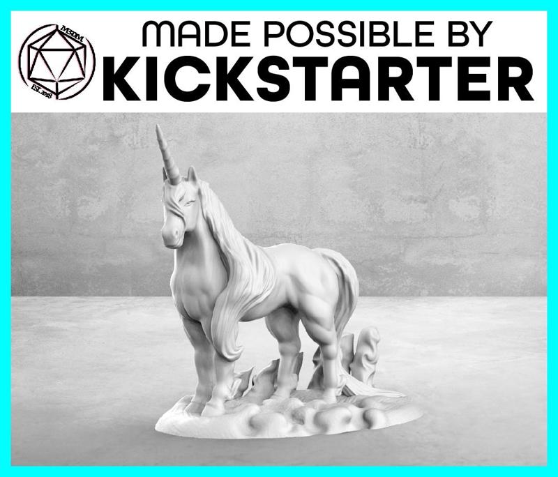 Unicorn - Casual Pose - Tabletop Miniature