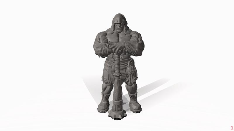 The Finisher! Human Fighter  - Professionally pre-supported!