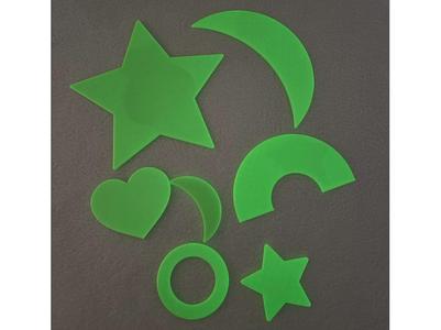 Glow in the dark shapes