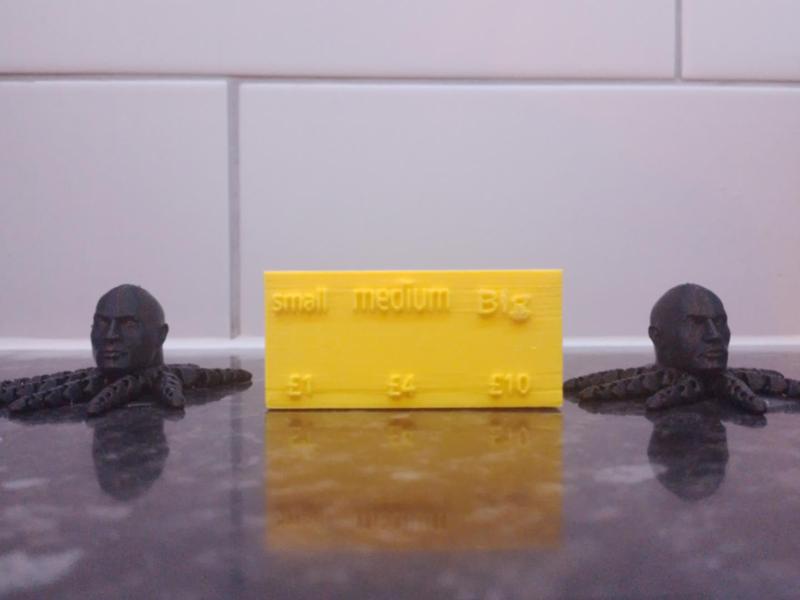 Money box for prints