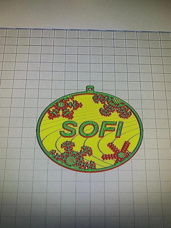 christmas ball Sofi ornament   