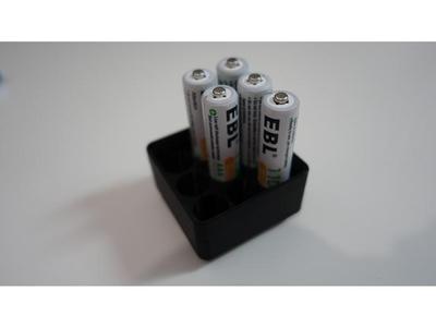 Gridfinity 9x AAA Battery Holder
