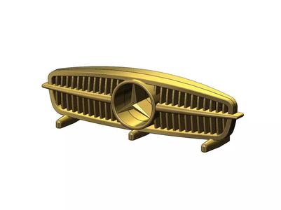 Ribbed Mercedes  300SL gullwing grille sculpture desk ornament