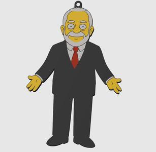 Keychain Lula Luiz Inácio President Brazil Simpsons Parody Father of the Poor PT meme 13