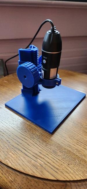Large flat base for various USB Microscope projects