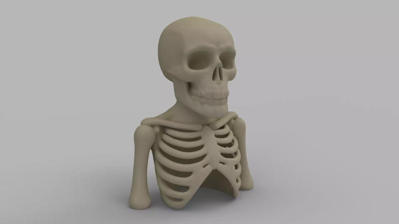 Skeleton Backflow Incense Burner