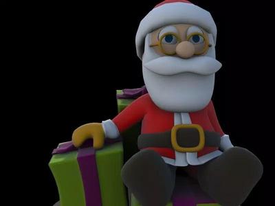 Pose 06 - Santa on the Gifts