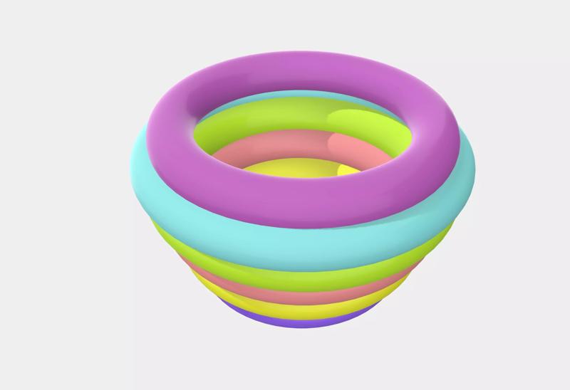 plant pot for 3D Printer pastel color garden decoration