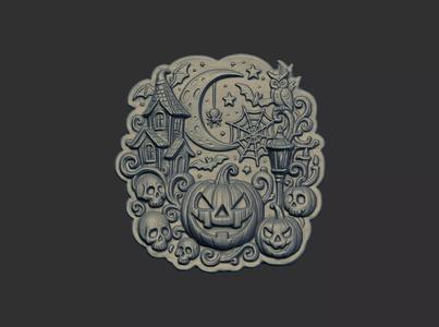 pumpkin ghost hallowen decor