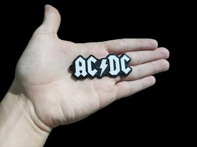 Rock 3D keychain, **ACDC keychain** (two colors for any printer)