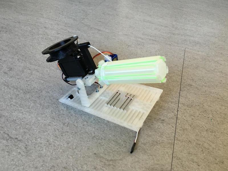 Rubber Gun for FPV-Rover