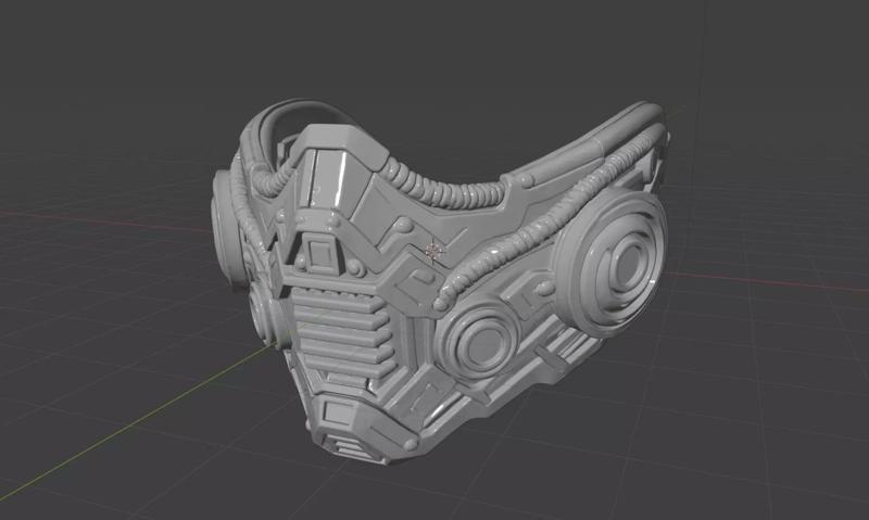 Mad Facial Wearable Mask 3D Printable