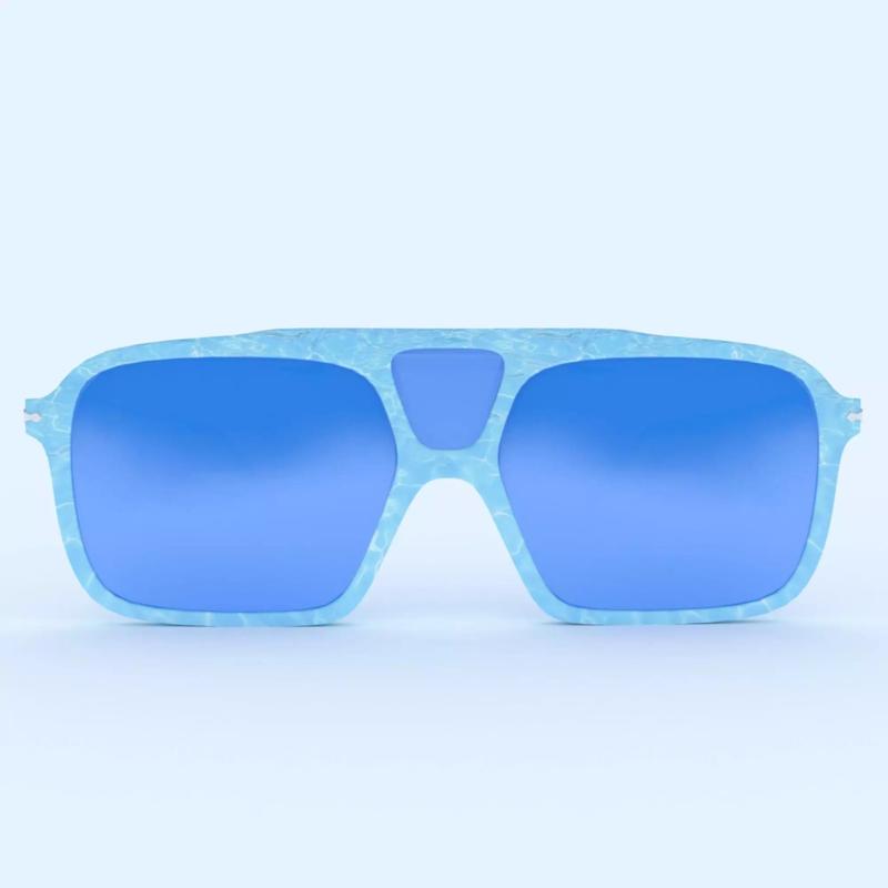 Sun Glass with Blue Frame