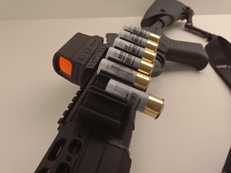 CARTOUCHIERE CAL 12 / BANDOLIER 12 GAUGE + SINGLE SHOT HOLDER FOR BENELLI M4