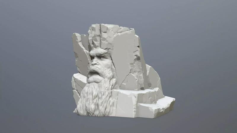 Face of the mountain print