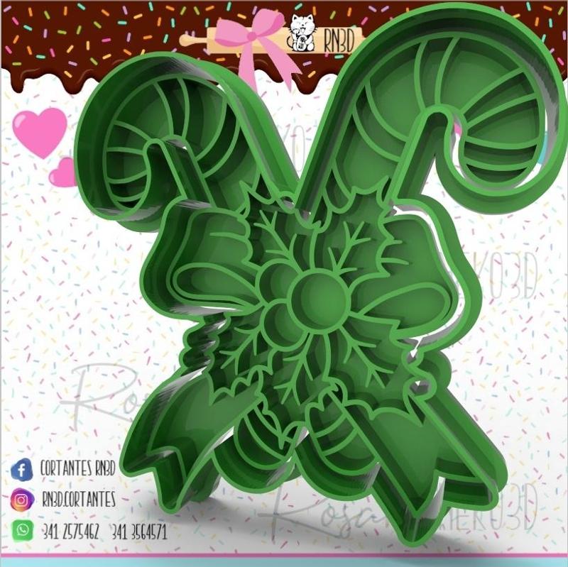 CHRISTMAS CANE cookie cutter - CHRISTMAS CANE cookie cutter
