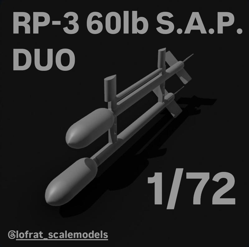 RP-3 60lb S. A.P. DUO (sea fury) 1/72
