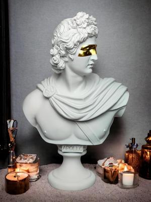 SCULPTURE PEDESTAL BUST BUST GOD APOLLO