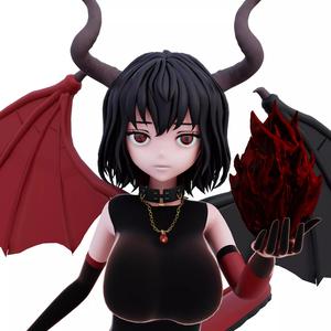 Deeva The Dragon Girl 3D print model